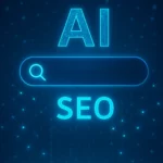 Abstract AI SEO concept digital art